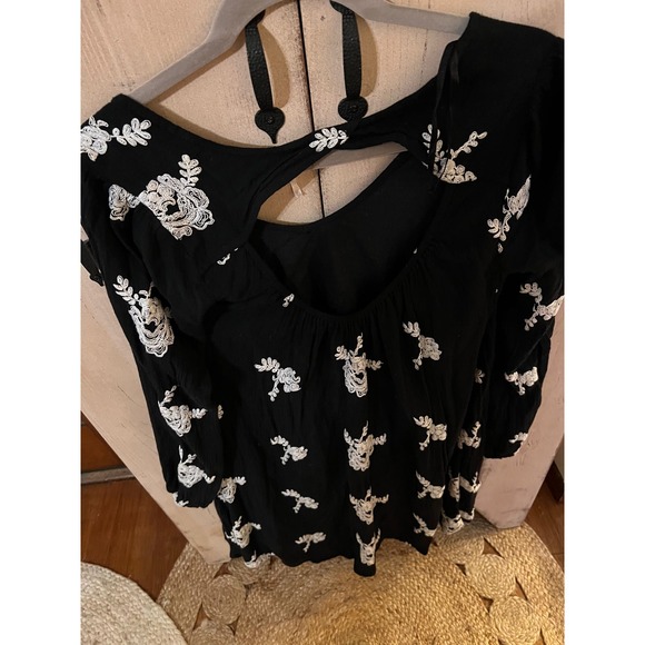 Free people XS Women's Black Embroidered Austin Dress - Picture 9 of 10
